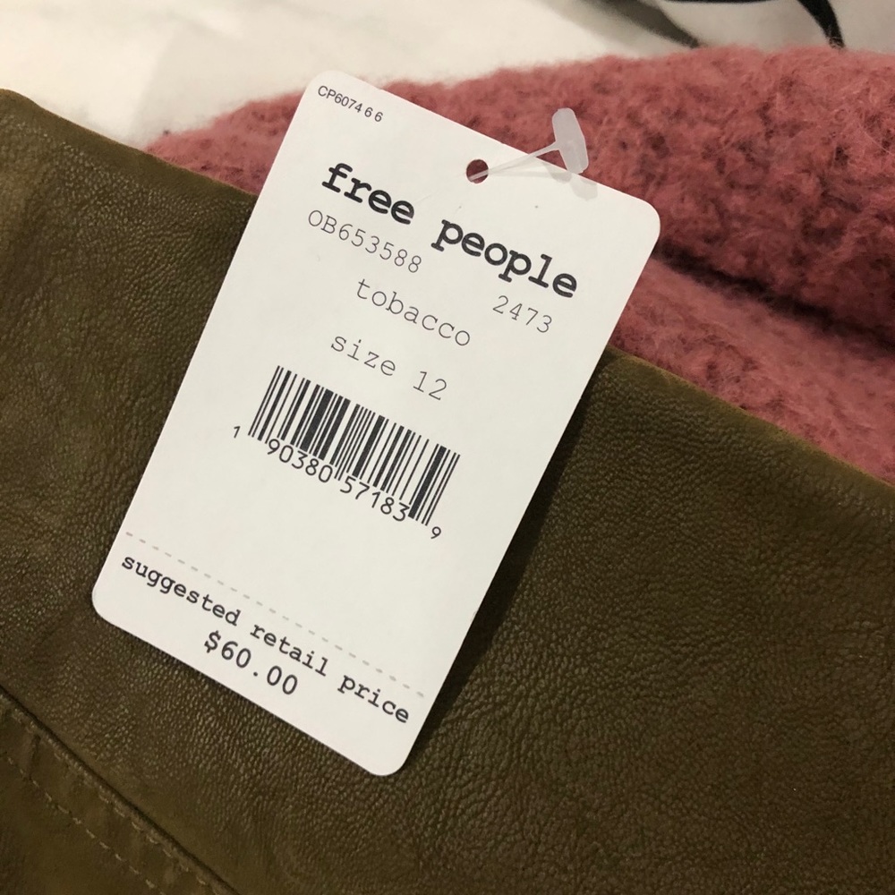 NWT Free People Suede miniskirt - Picture 8 of 10